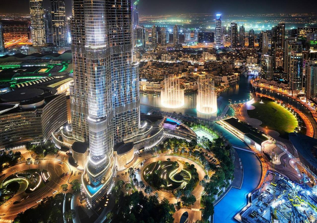 First Class 3Br With Full Burj Khalifa And Fountain View Dubai Exterior foto