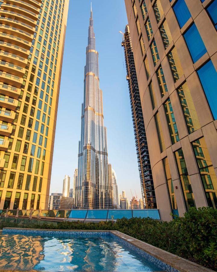 First Class 3Br With Full Burj Khalifa And Fountain View Dubai Exterior foto