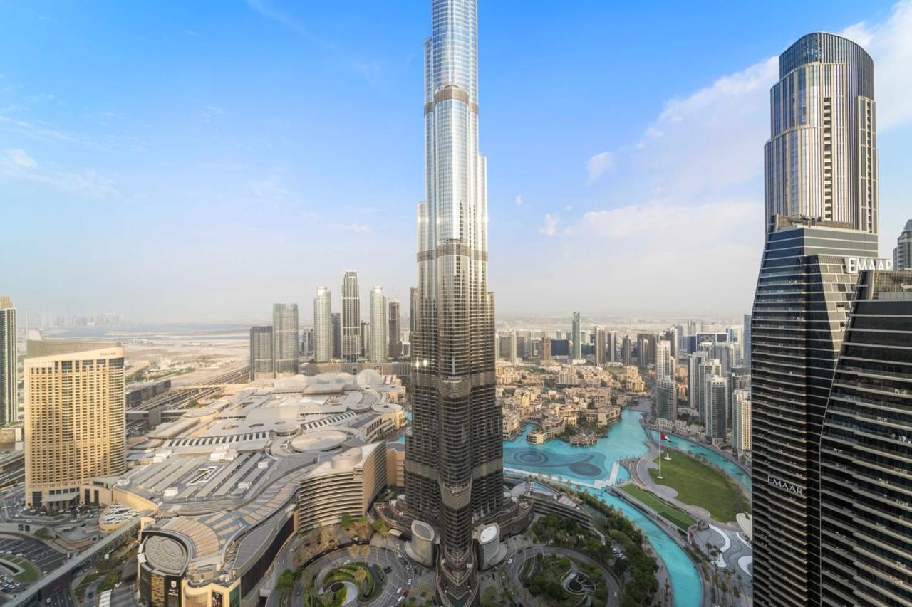 First Class 3Br With Full Burj Khalifa And Fountain View Dubai Exterior foto