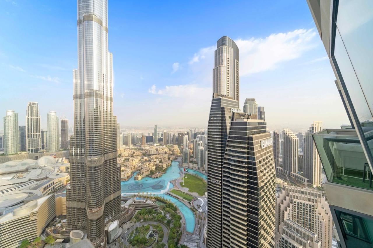 First Class 3Br With Full Burj Khalifa And Fountain View Dubai Exterior foto